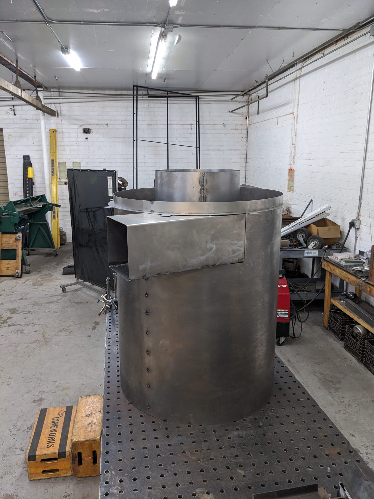 Larger barrel with scroll inlet